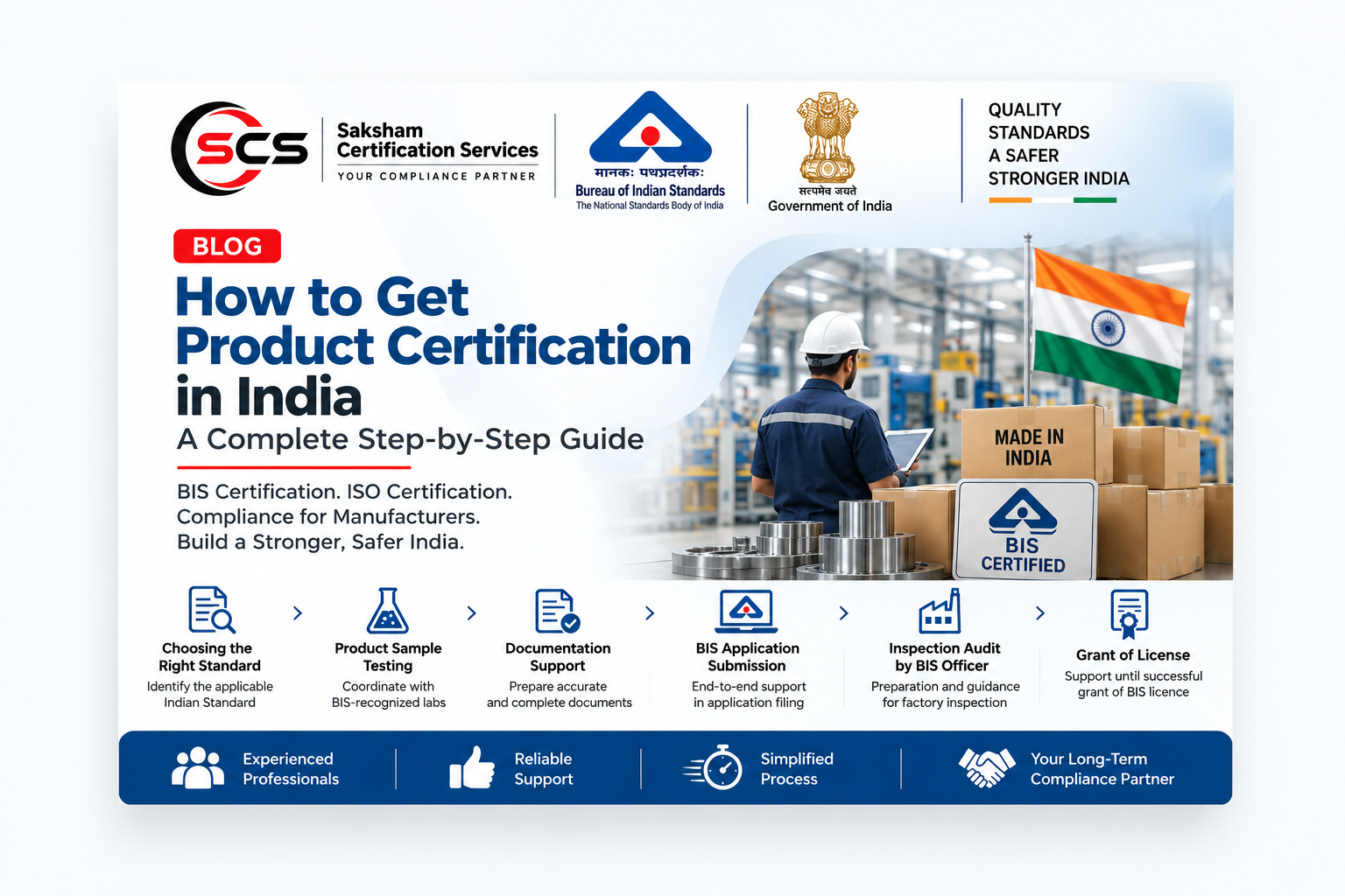 BIS Certification in India: Complete Step-by-Step Guide for Manufacturers
